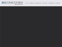 Tablet Screenshot of bdconsultores.com